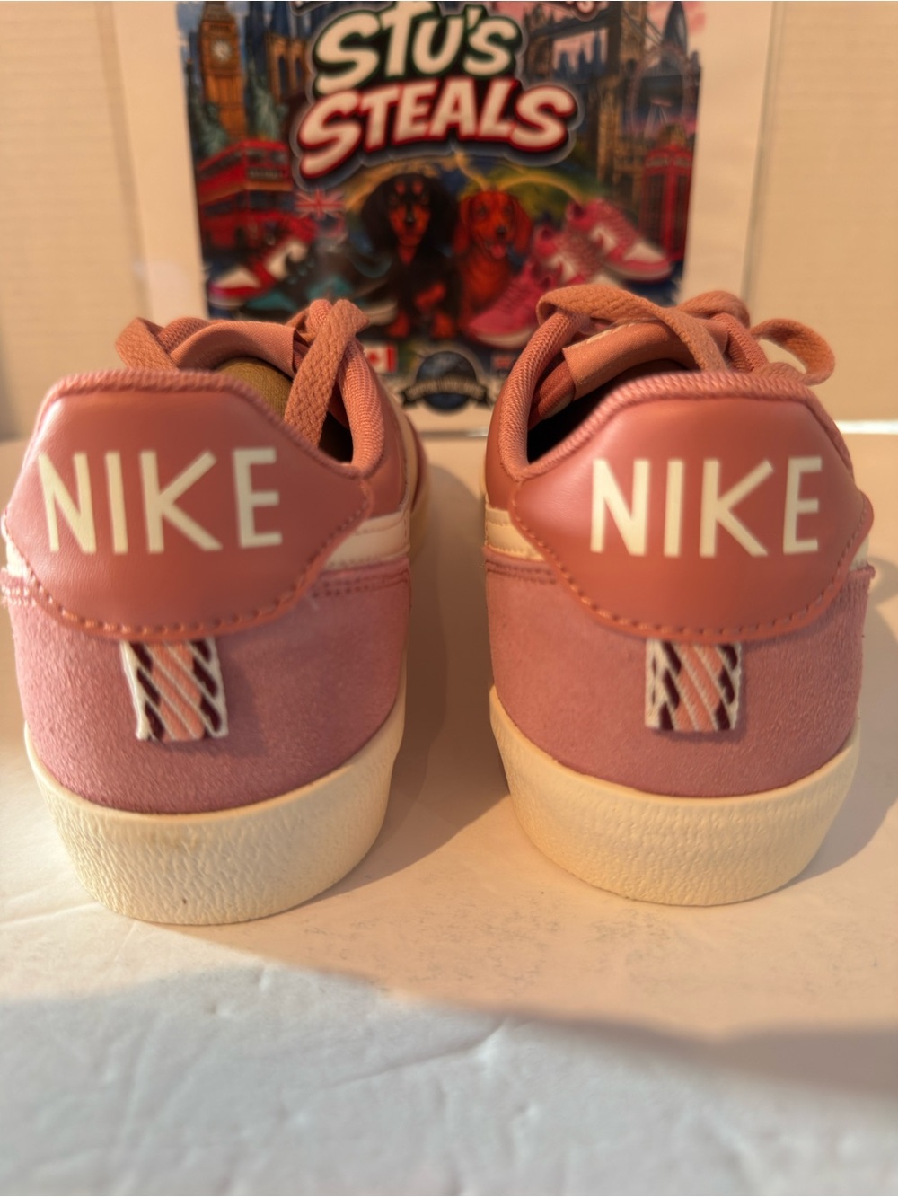 Nike Women’s Low-Profile Sneakers - Rose & White - Picture 4 of 7
